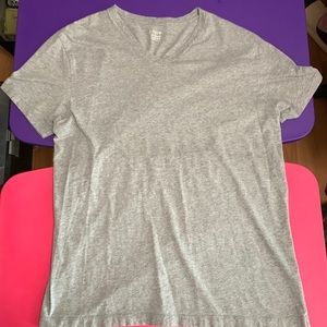 J. Crew Gray V-Neck T-Shirt
